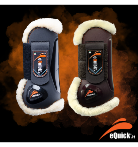 EQUICK ELIGHT NO KILL FLUFFY FRONT BOOTS