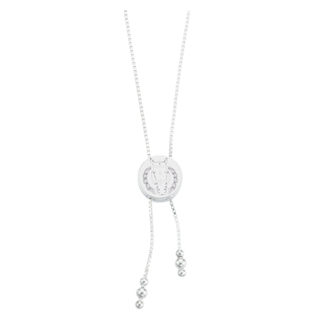 GC EQUESTRIAN HORSE & WREATH LARIAT NECKLACE