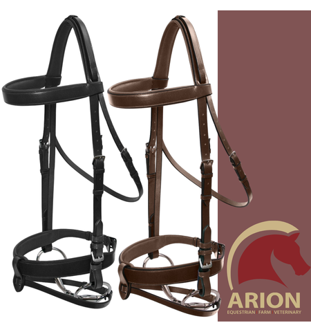 PLATINUM WIDE PADDED HUNTER BRIDLE