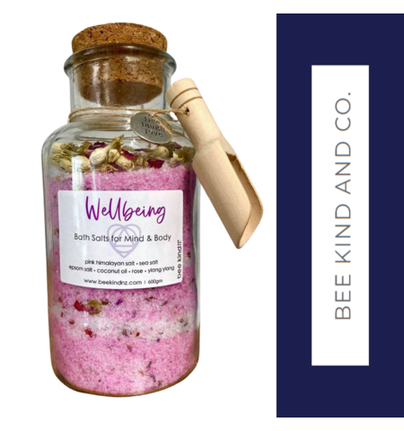 BEEKIND BATH SALTS 600GM ROSE