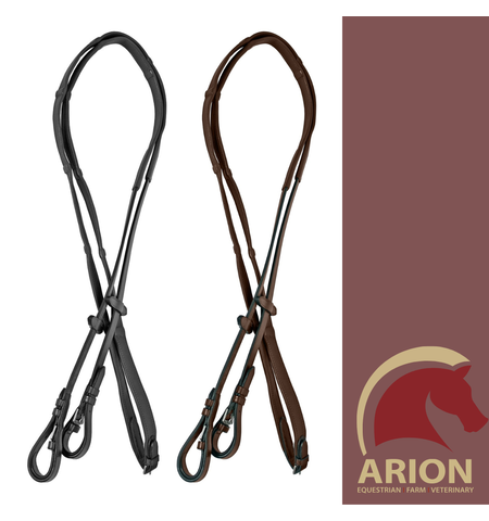 PLATINUM PADDED LEATHER REINS 